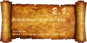 Rokobauer Viktória névjegykártya